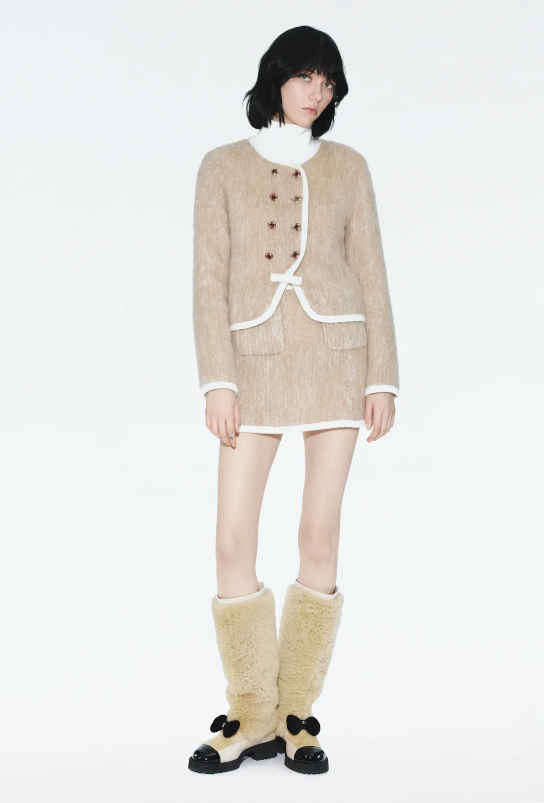 Designer boots: Balenciaga Alaska Fur and Versace Shearling for winter fashion