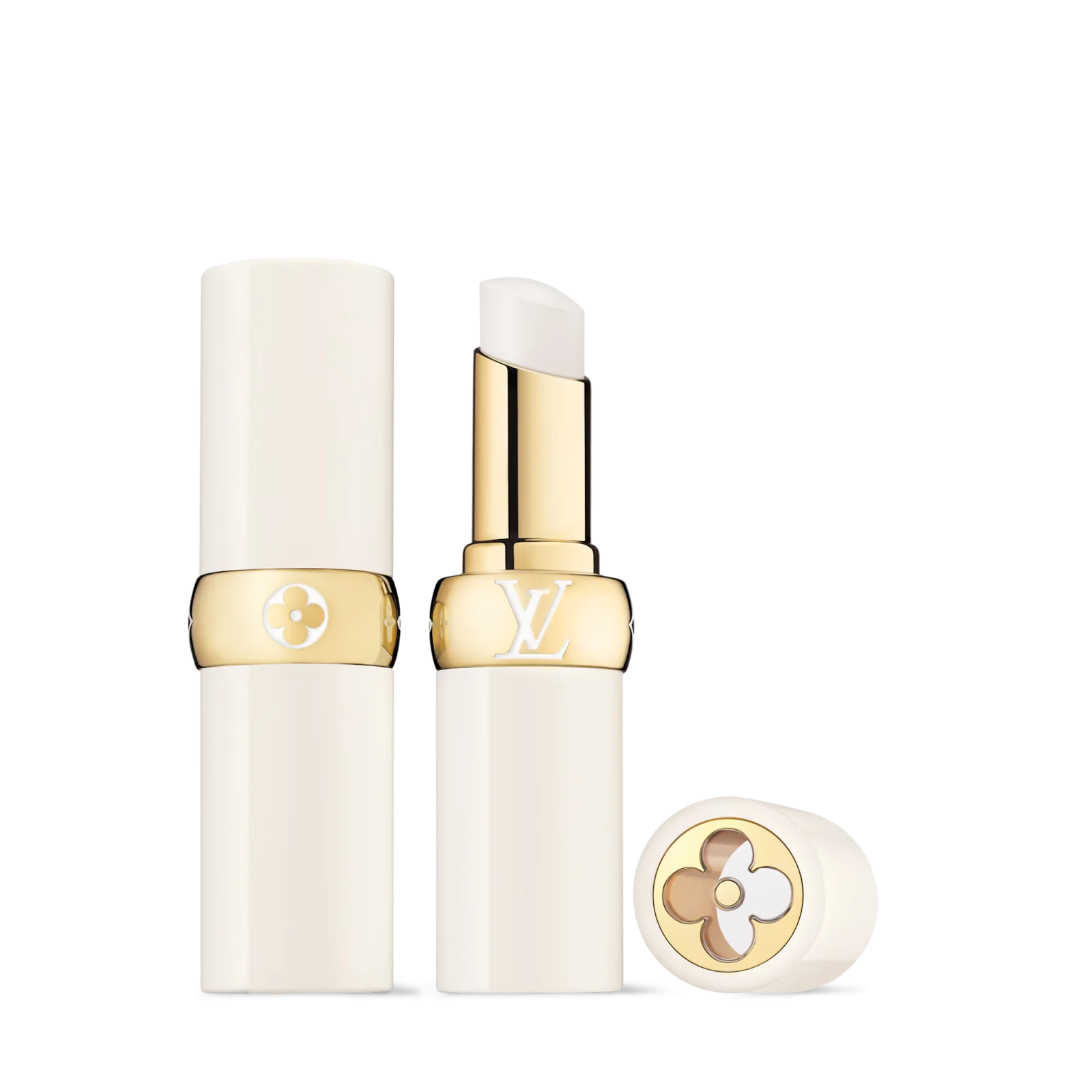 Minimalist white design of Louis Vuitton LV Baume lip balm