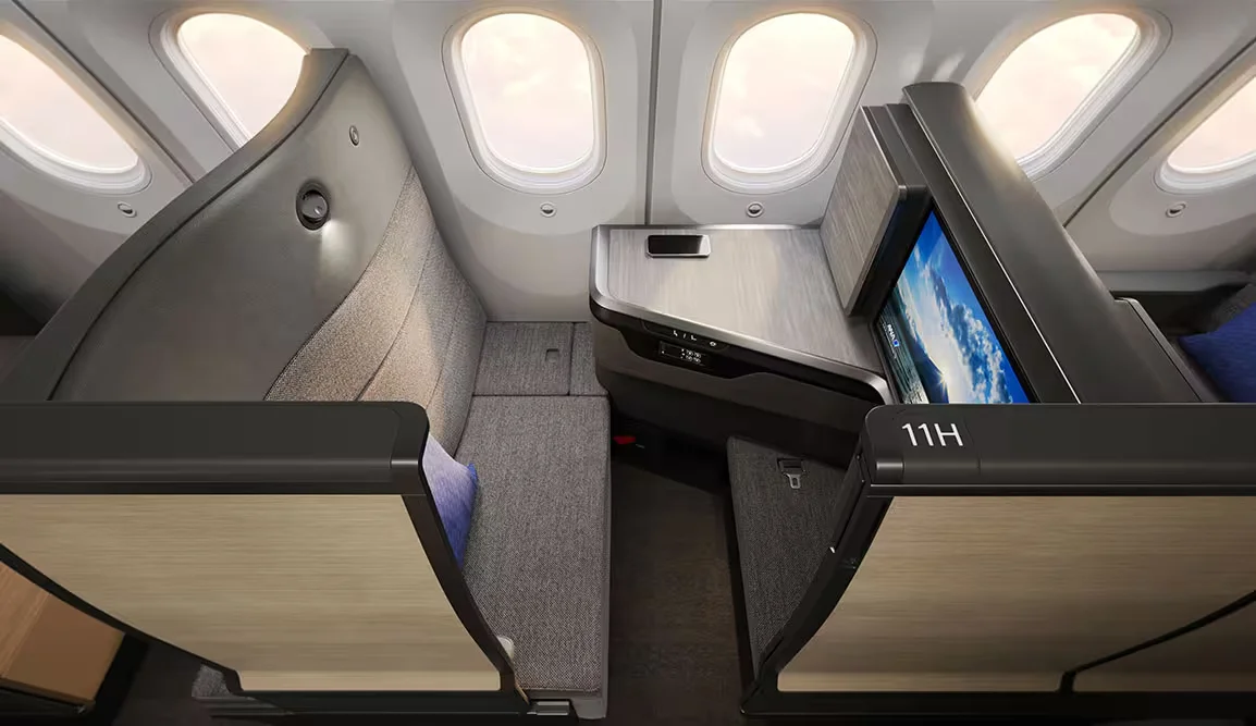 ที่นั่งชั้นธุรกิจ ANA Business Class บนเครื่องบินลำใหม่สู่ประเทศญี่ปุ่น