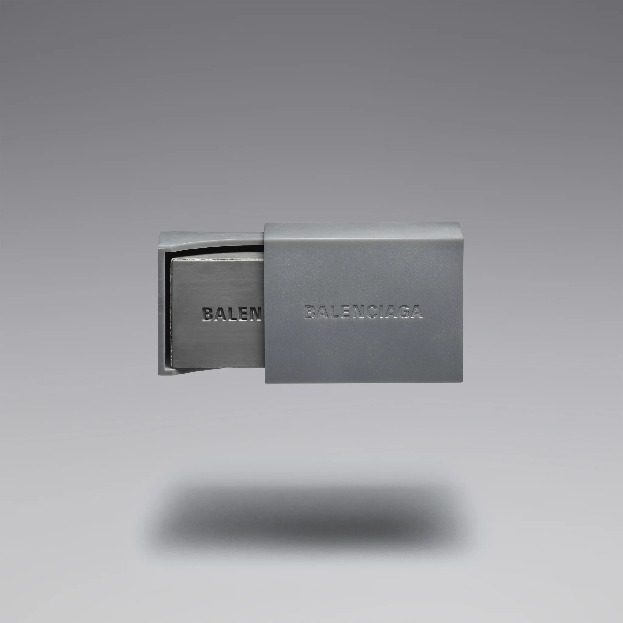 Balenciaga Dark Grey Soap with resin logo case