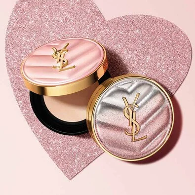 คุชชัน YSL Touche Éclat Glow-Pact ตลับชมพูงานผิวฉ่ำโกลว์
