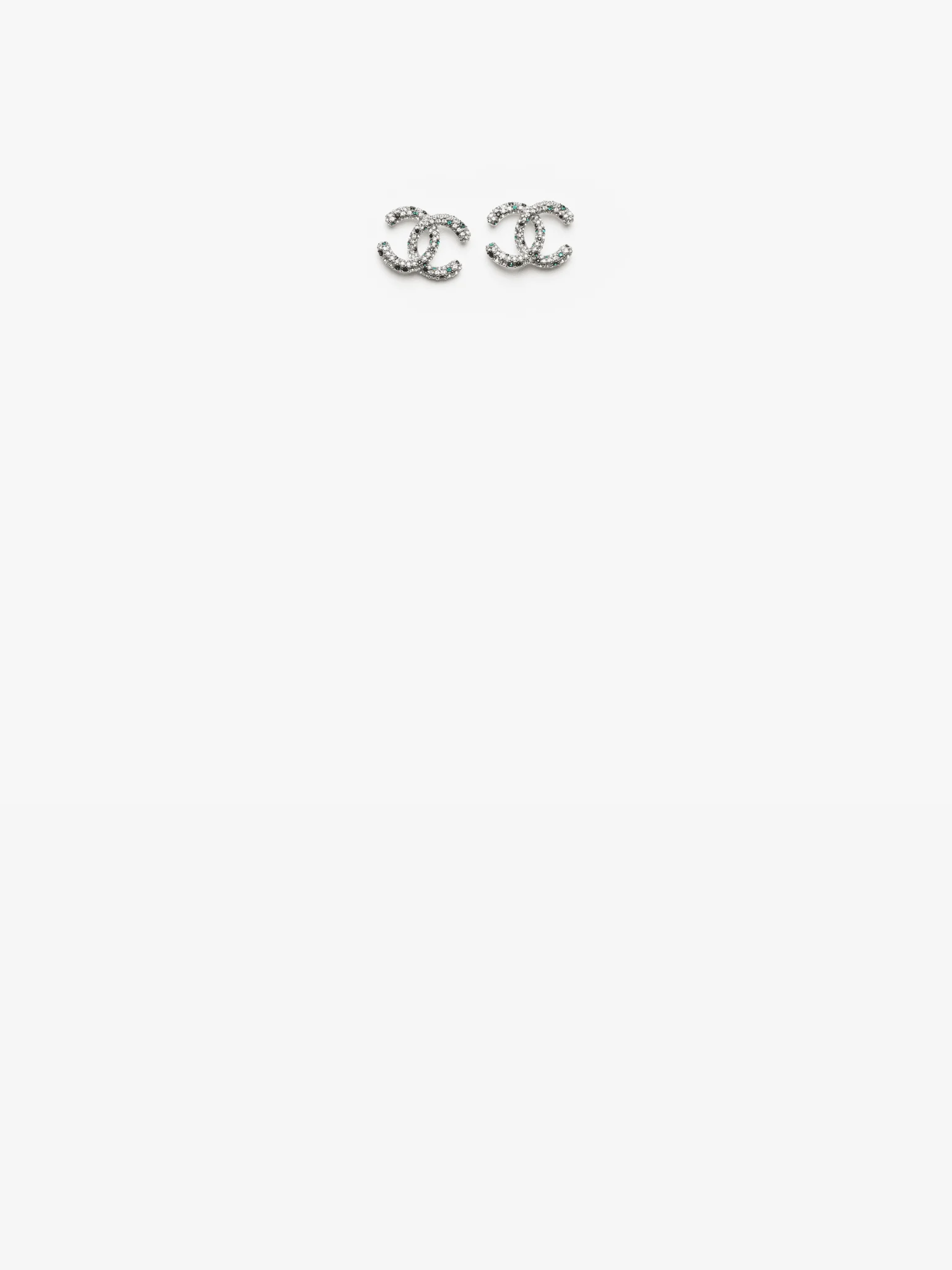 Sparkling crystal Strass on Chanel stud earrings price review guide