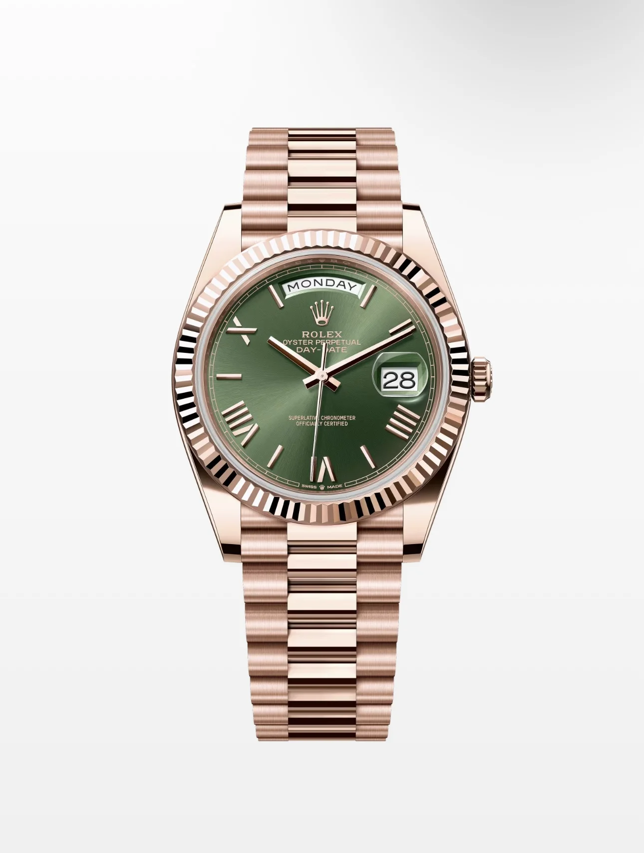 Rolex Green GMT-Master watch and Cartier Tank Louis gold watch.