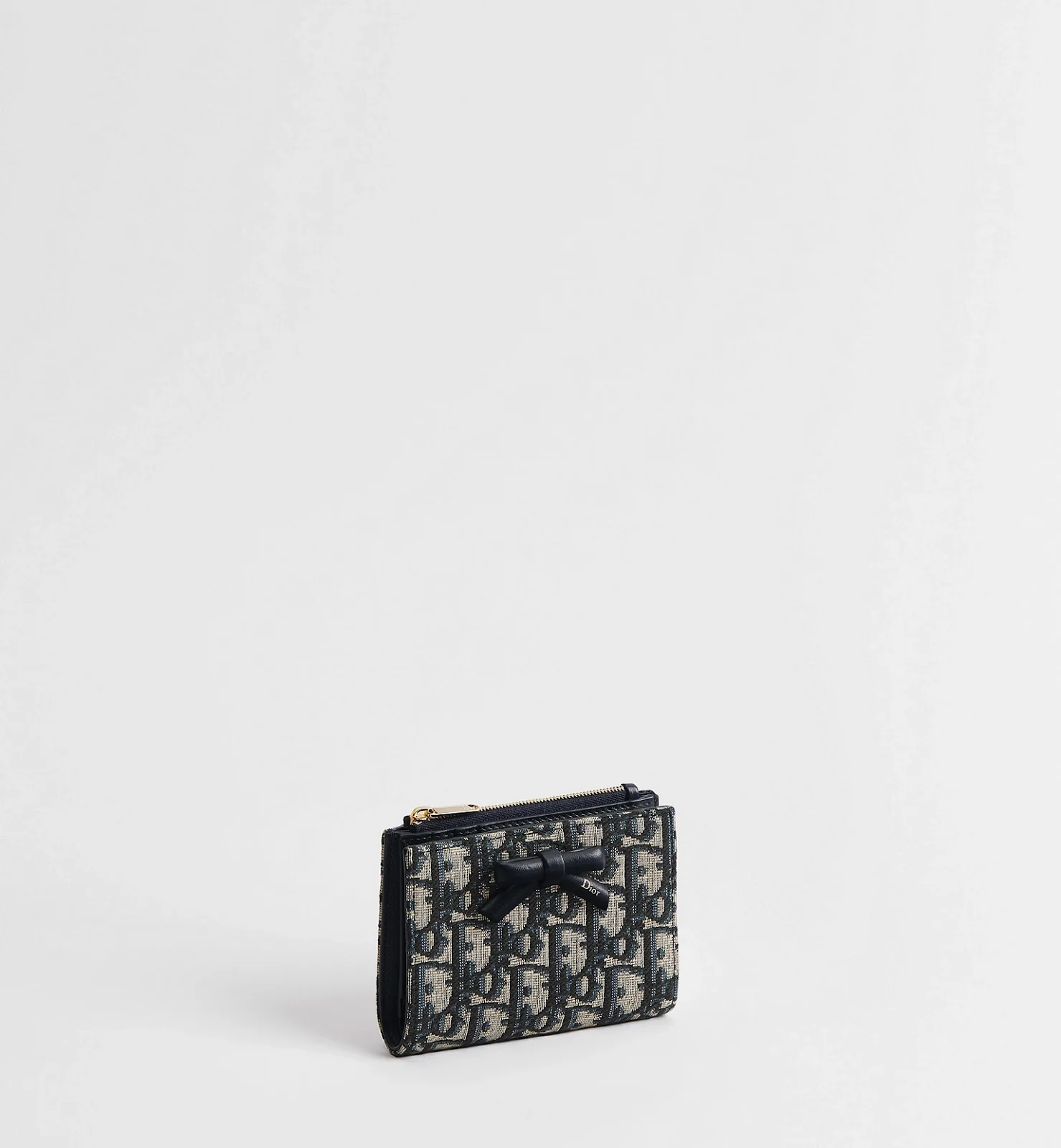 Dior Oblique Bow Glycine Wallet