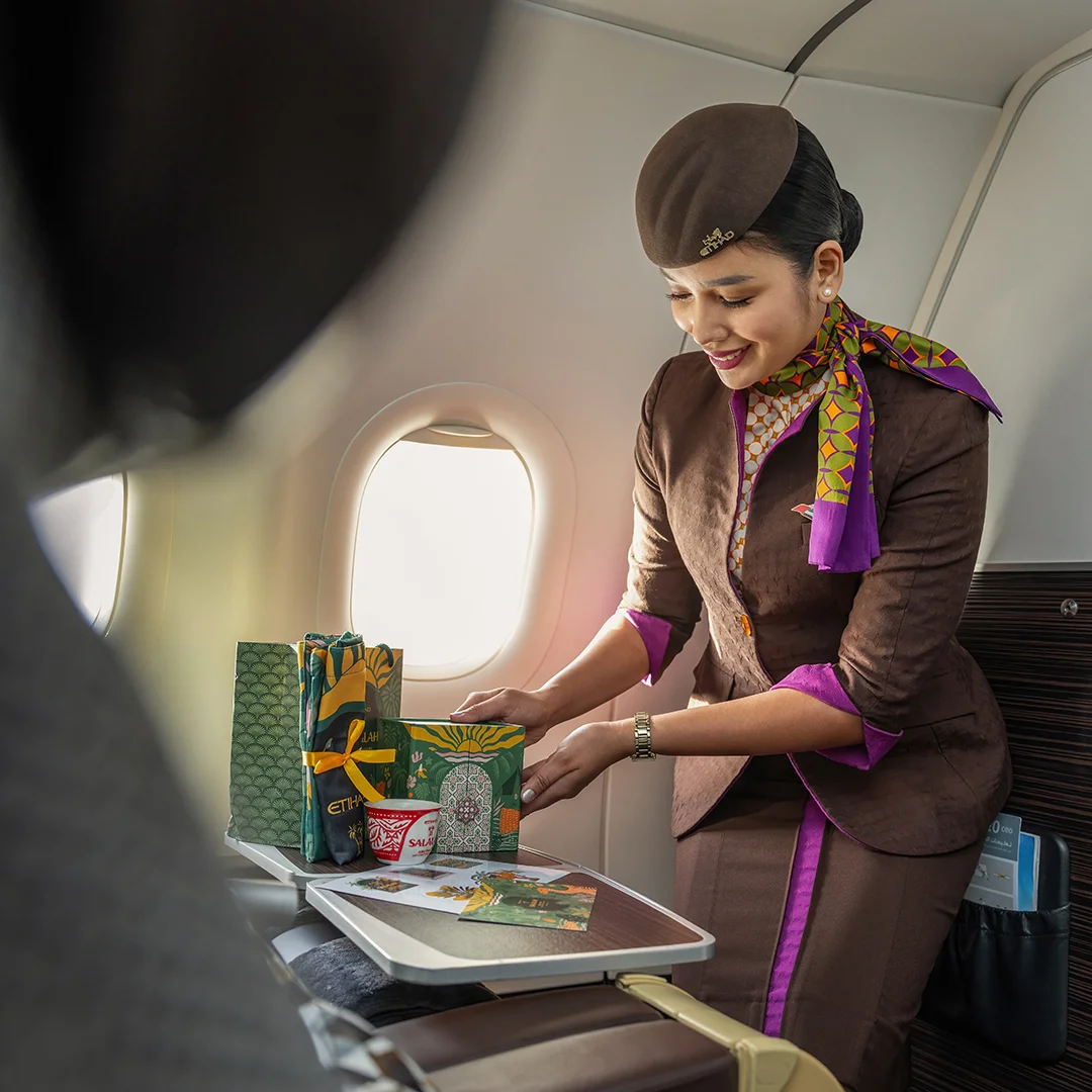 เมนูอาหาร Fine Dining บนชั้น Business Class ของ Etihad