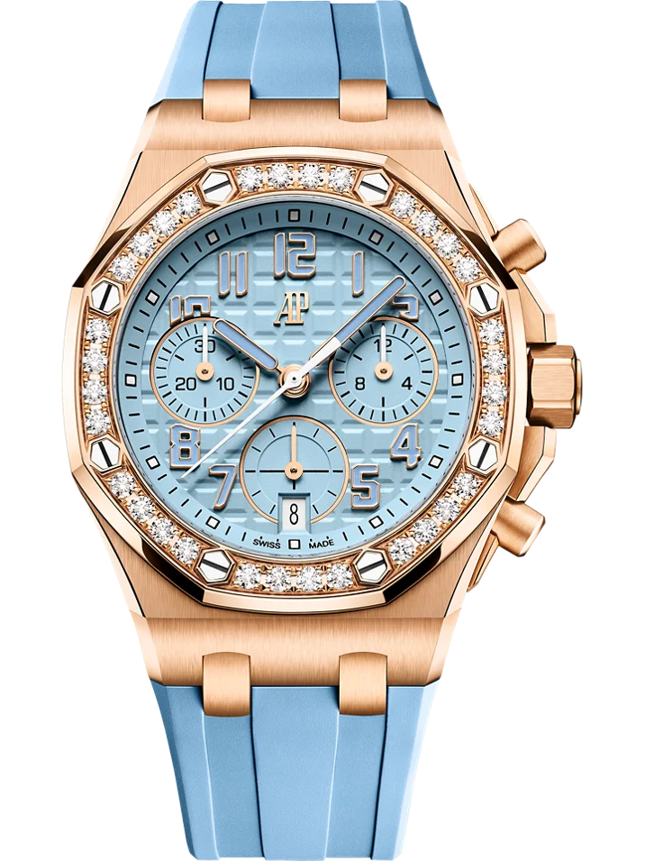 นาฬิกา Audemารส์ ปิเกต์ Royal Oak Offshore สีพาสเทลประดับเพชร