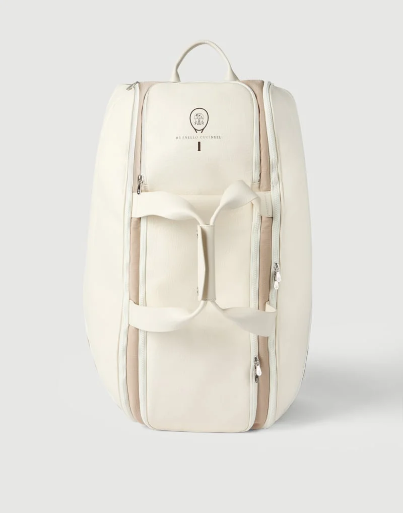 Brunello Cucinelli grained leather luxury tennis bag