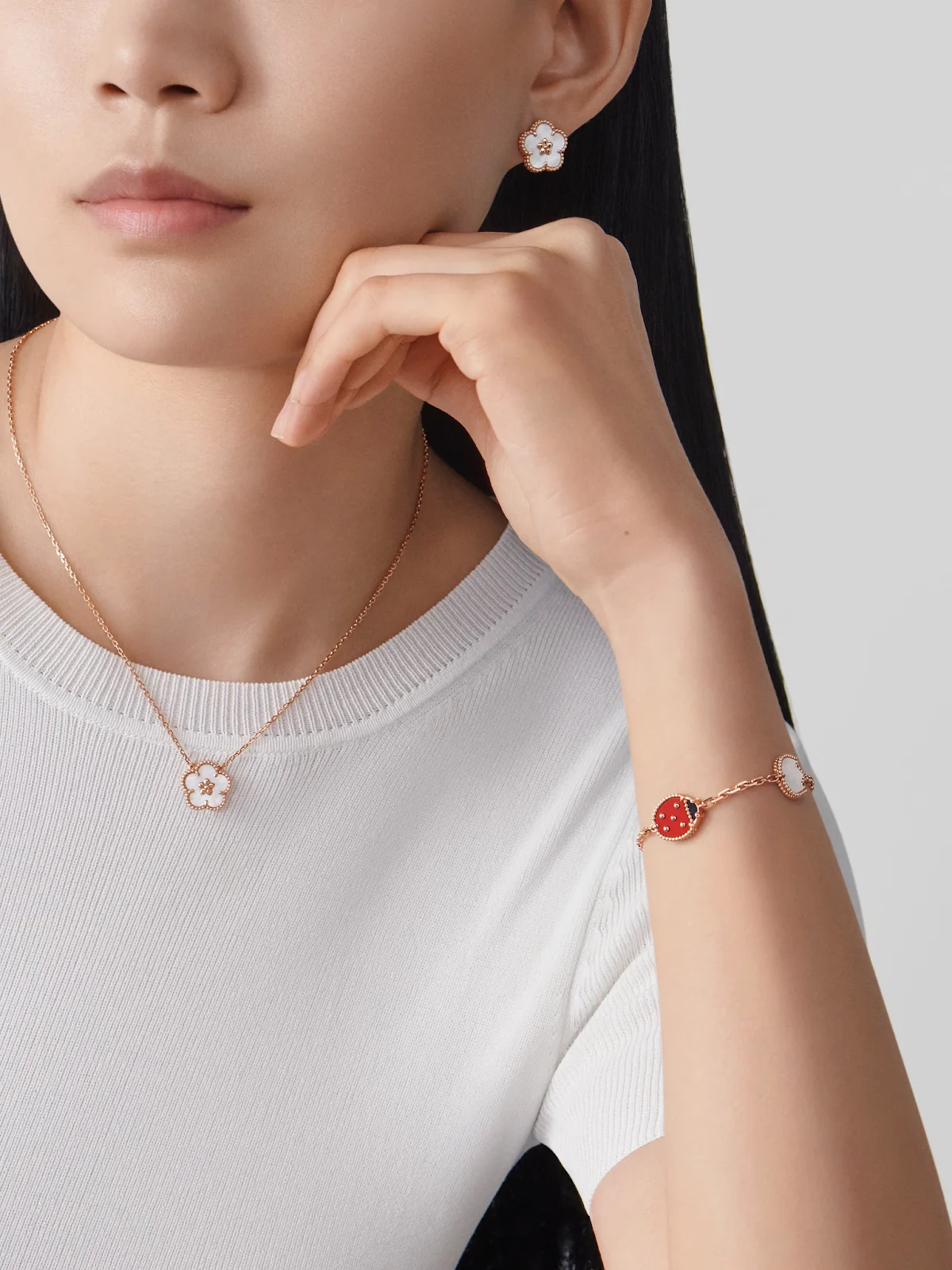 Van Cleef & Arpels Lucky Spring plum blossom jewelry piece