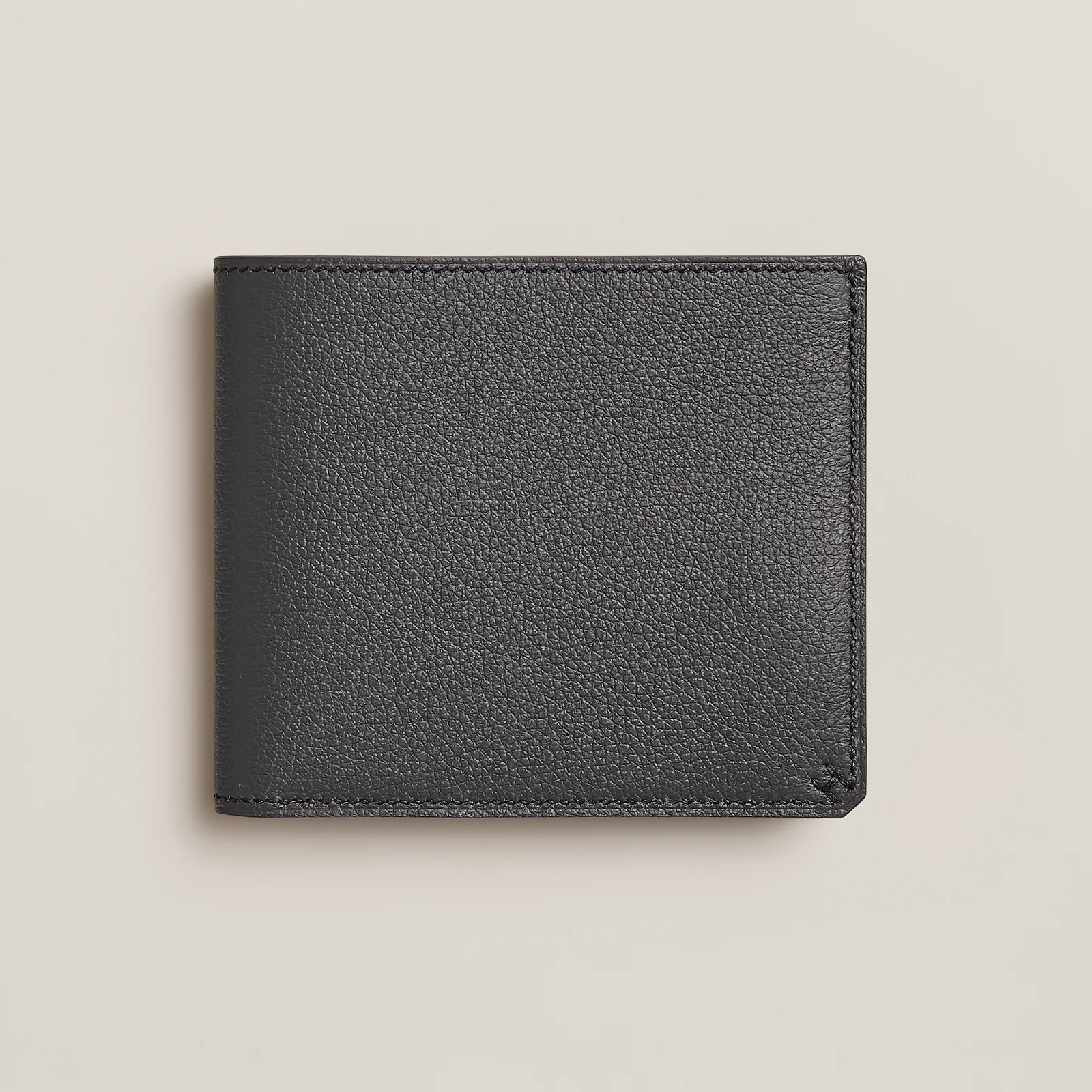 Herm&egrave;s H Sellier compact wallet in premium calfskin leather
