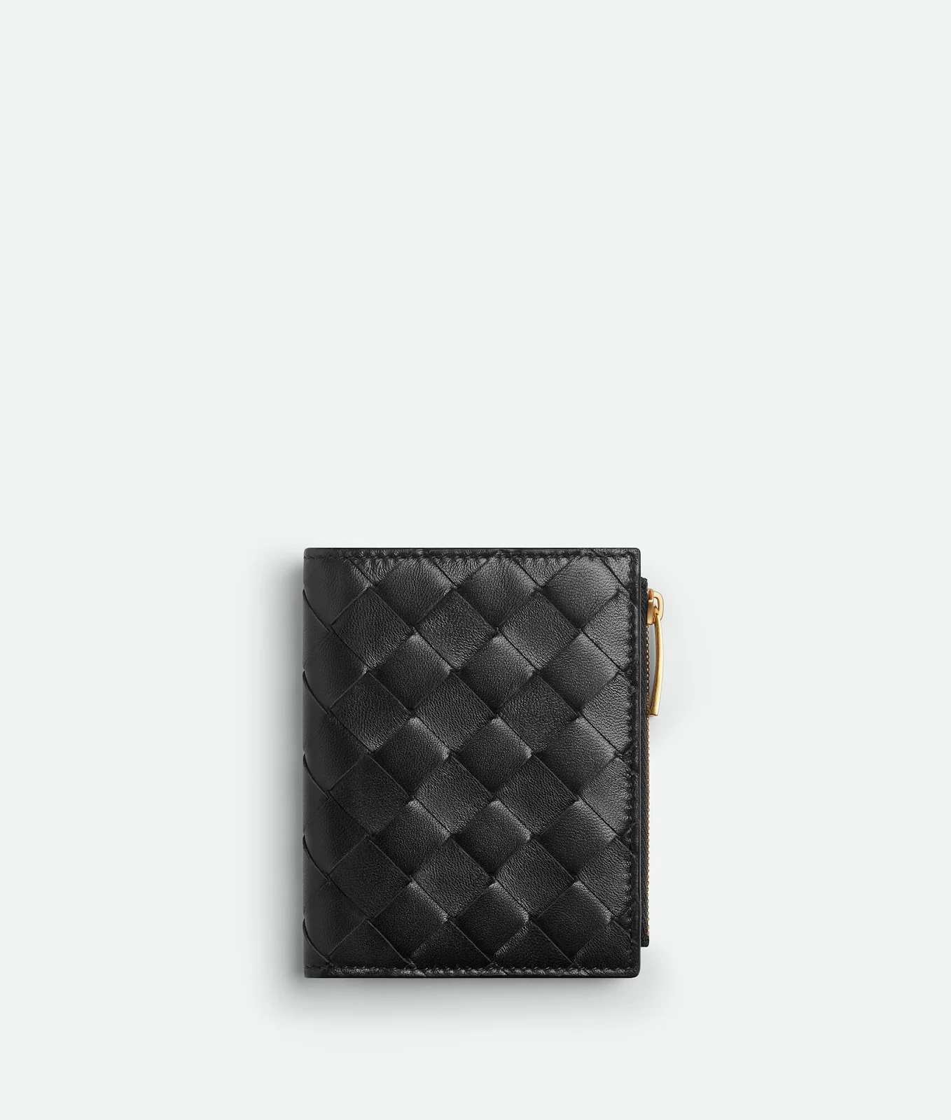 กระเป๋าสตางค์ Bottega Veneta ลายสาน Intrecciato สีดำสุดพรีเมียม